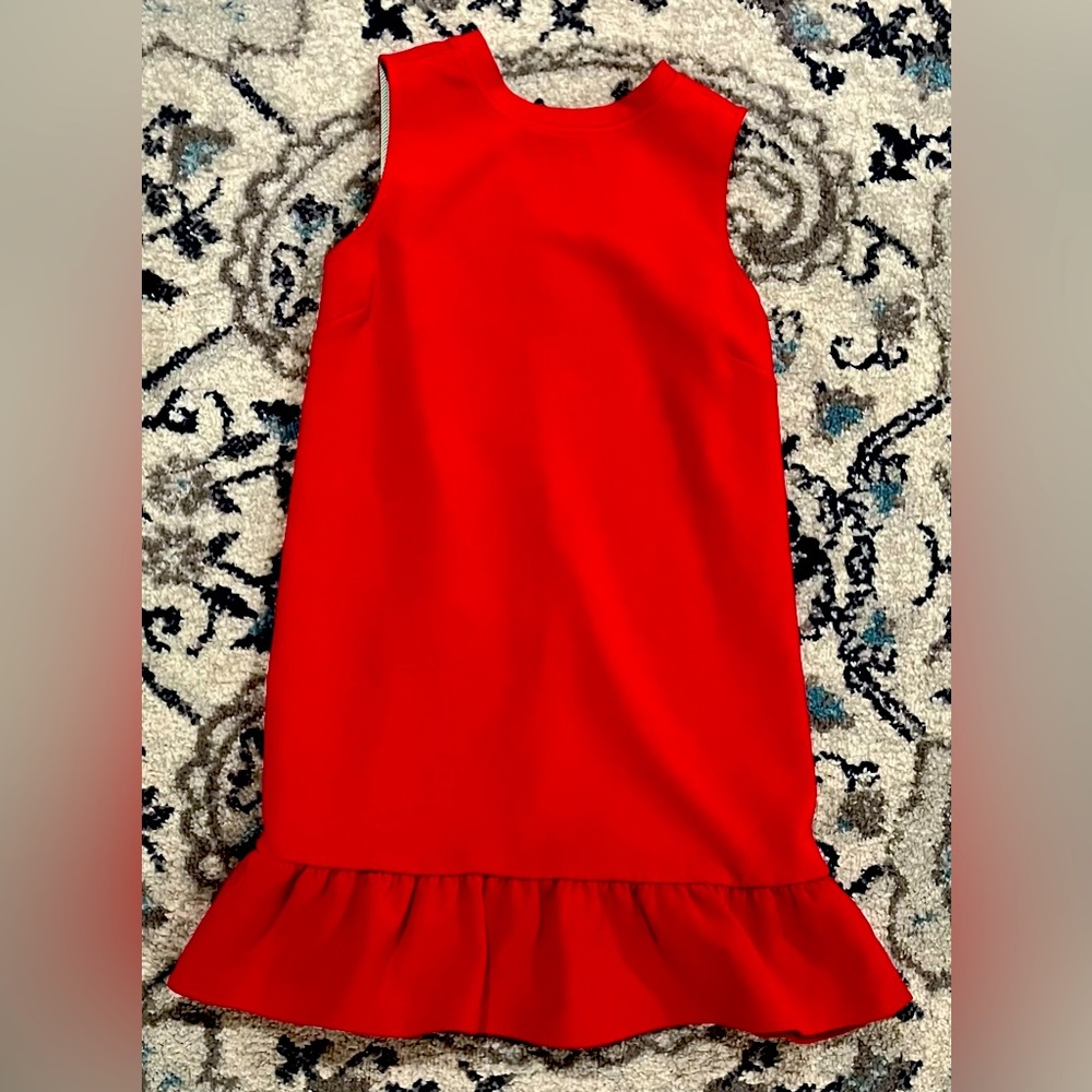 Like new vineyard vines girls bright red dress size large